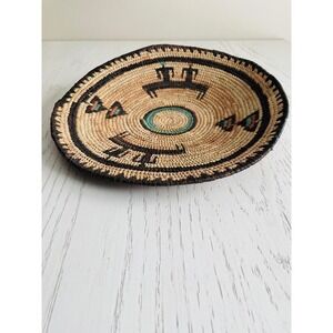 Vintage African Hausa Nigerian  Hand  Woven Tribal Basket